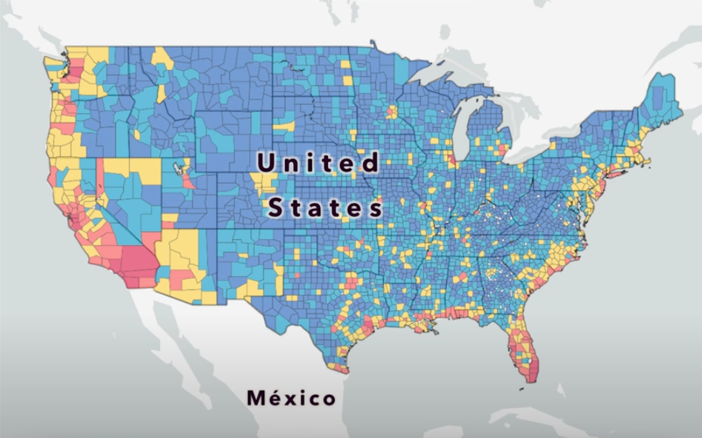 FEMA map of US
