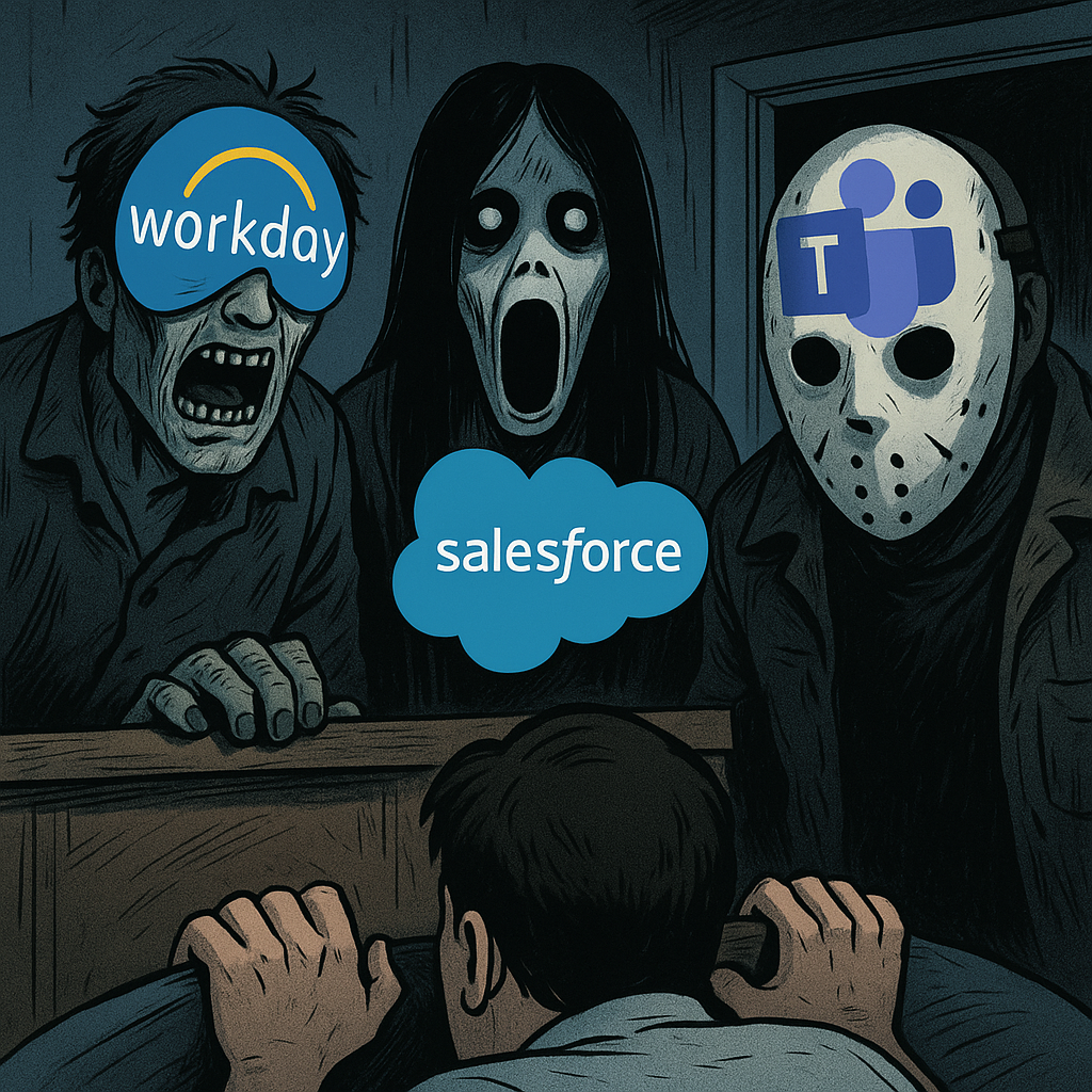 Illustration of legacy tools becoming immovable infrastructure